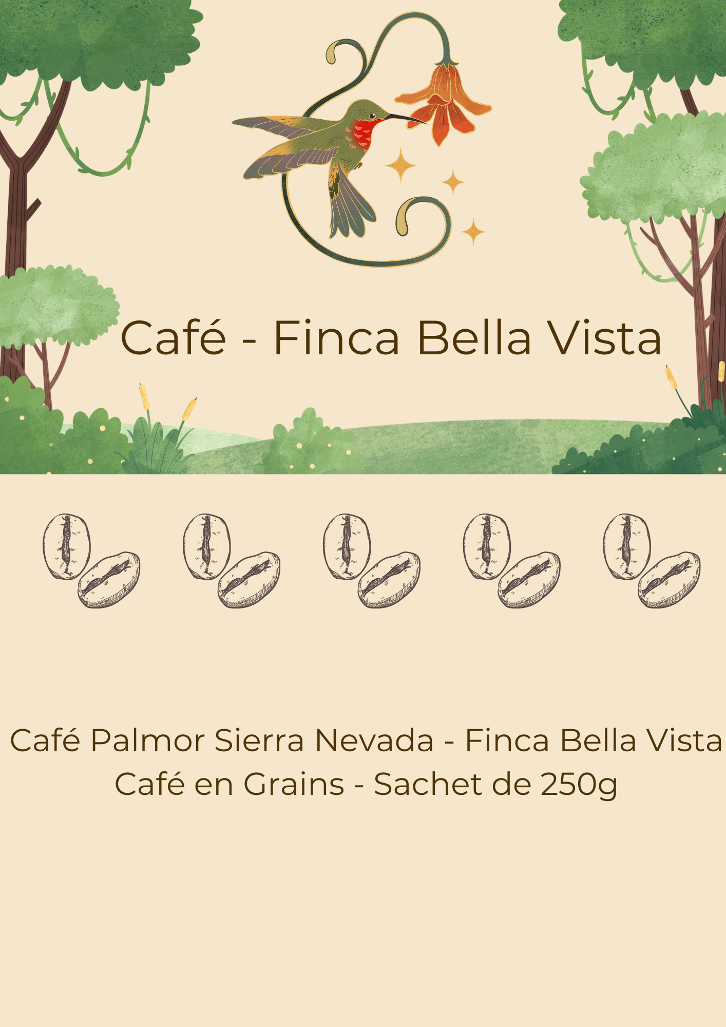 Café Palmor Sierra Nevada - Finca Bella Vista - Café en Grains