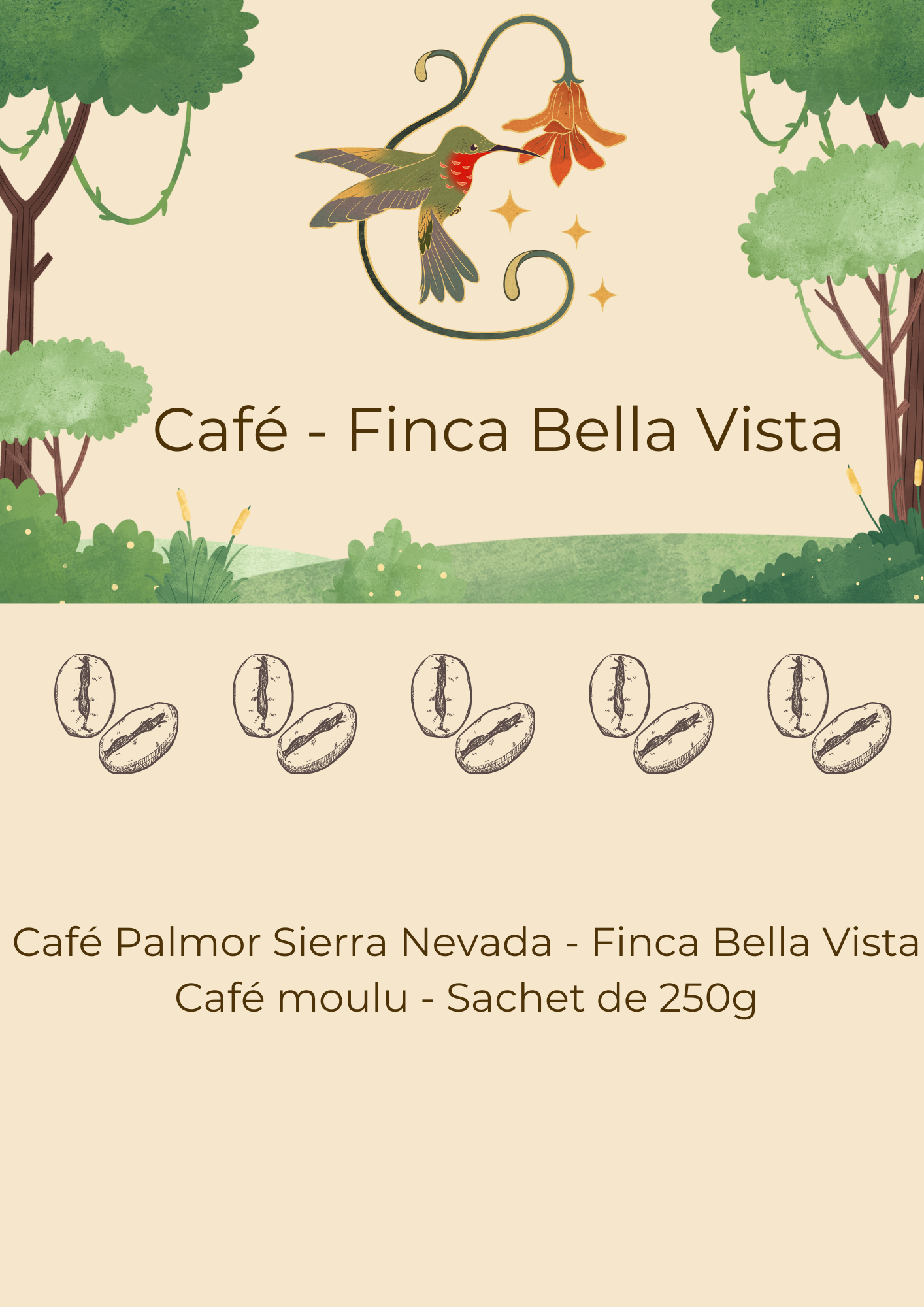 Café Palmor Sierra Nevada - Finca Bella Vista - Café moulu